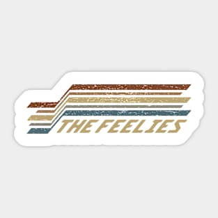 The Feelies Stripes Sticker